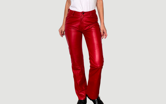 Red Leather trousers