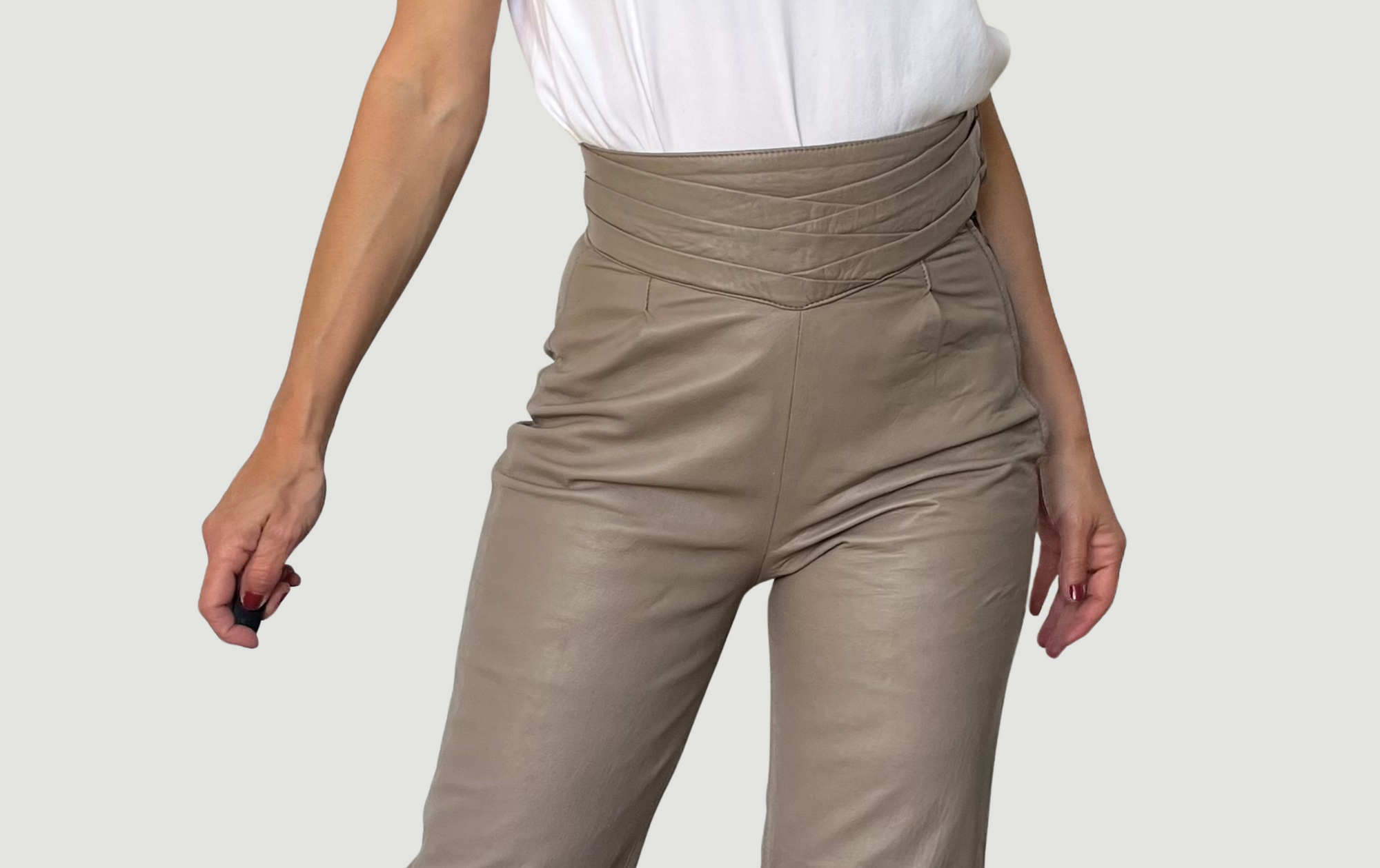 Brown Leather trousers