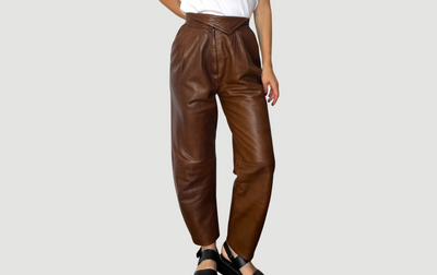 Brown Leather trousers