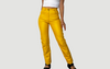 Yellow Leather trousers