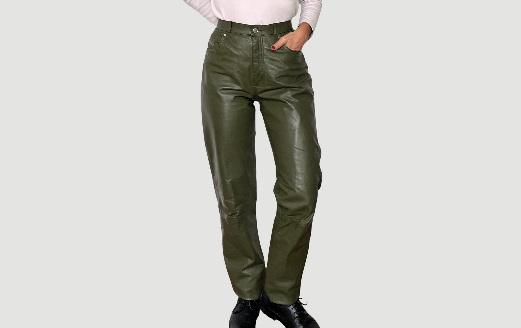 Green Leather trousers