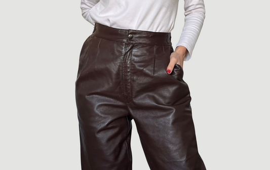 Brown Leather trousers