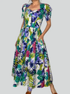 Vintage Floral Long Dress