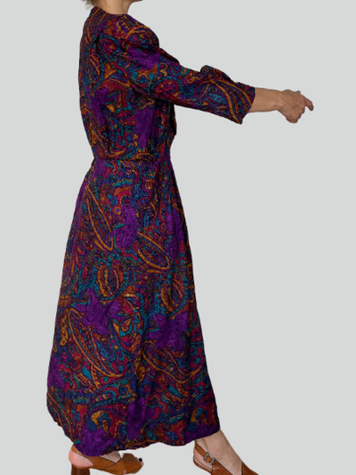 Vintage Women Paisley long Dress