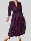 Vintage Women Paisley long Dress