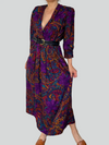 Vintage Women Paisley long Dress