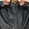 Black Bomber leather jacket