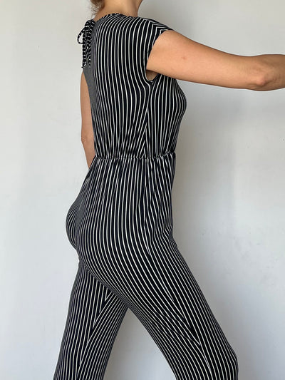 Vintage Striped Jumpsuit