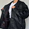 Black Bomber leather jacket