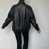 Black Bomber leather jacket