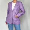 Vintage Purple leather blazer