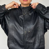 Black Bomber leather jacket