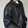 Black Bomber leather jacket