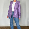 Vintage Purple leather blazer