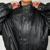 Black Bomber leather jacket