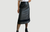 Black leather skirt