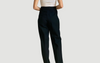 Black wool trousers