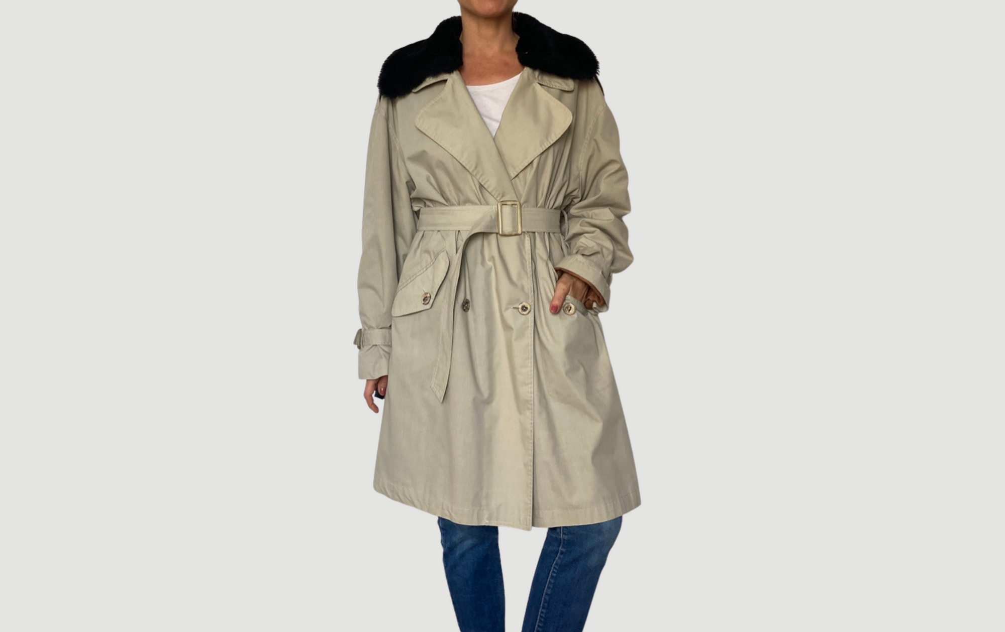 Beige Trench Coat