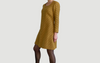 Mustard wool dress