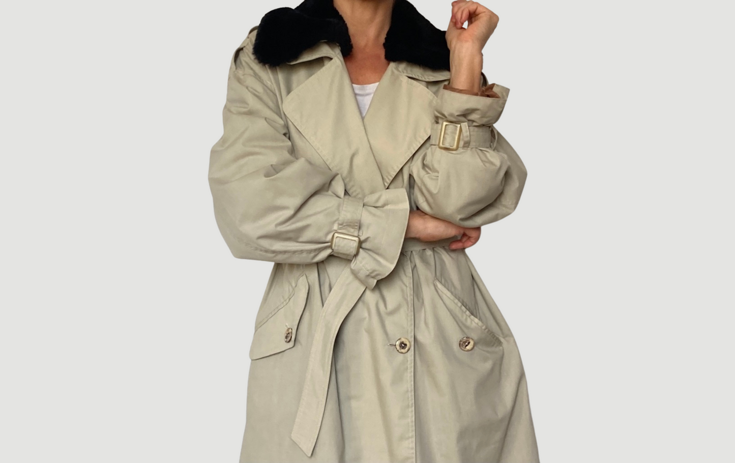 Beige Trench Coat
