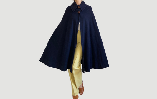 Blue Cape Coat