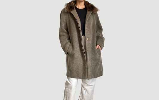 Gray Fur Coat