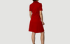 Red Pleated Dress