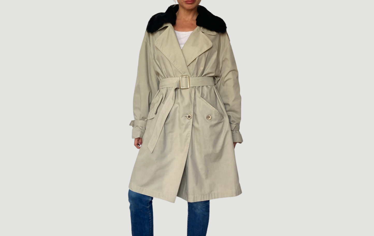 Beige Trench Coat