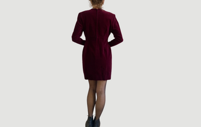 Burgundy Velvet dress