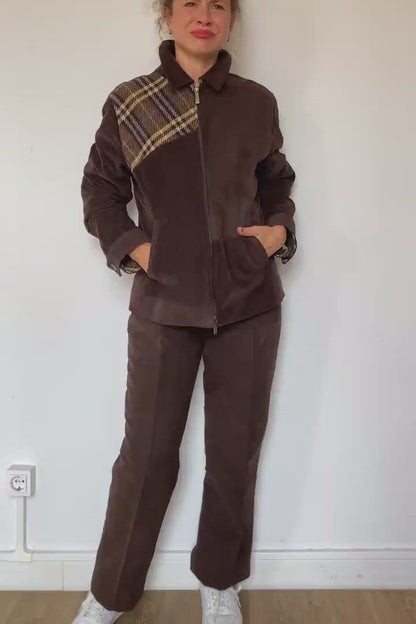 Burberry Jacket Pants Set