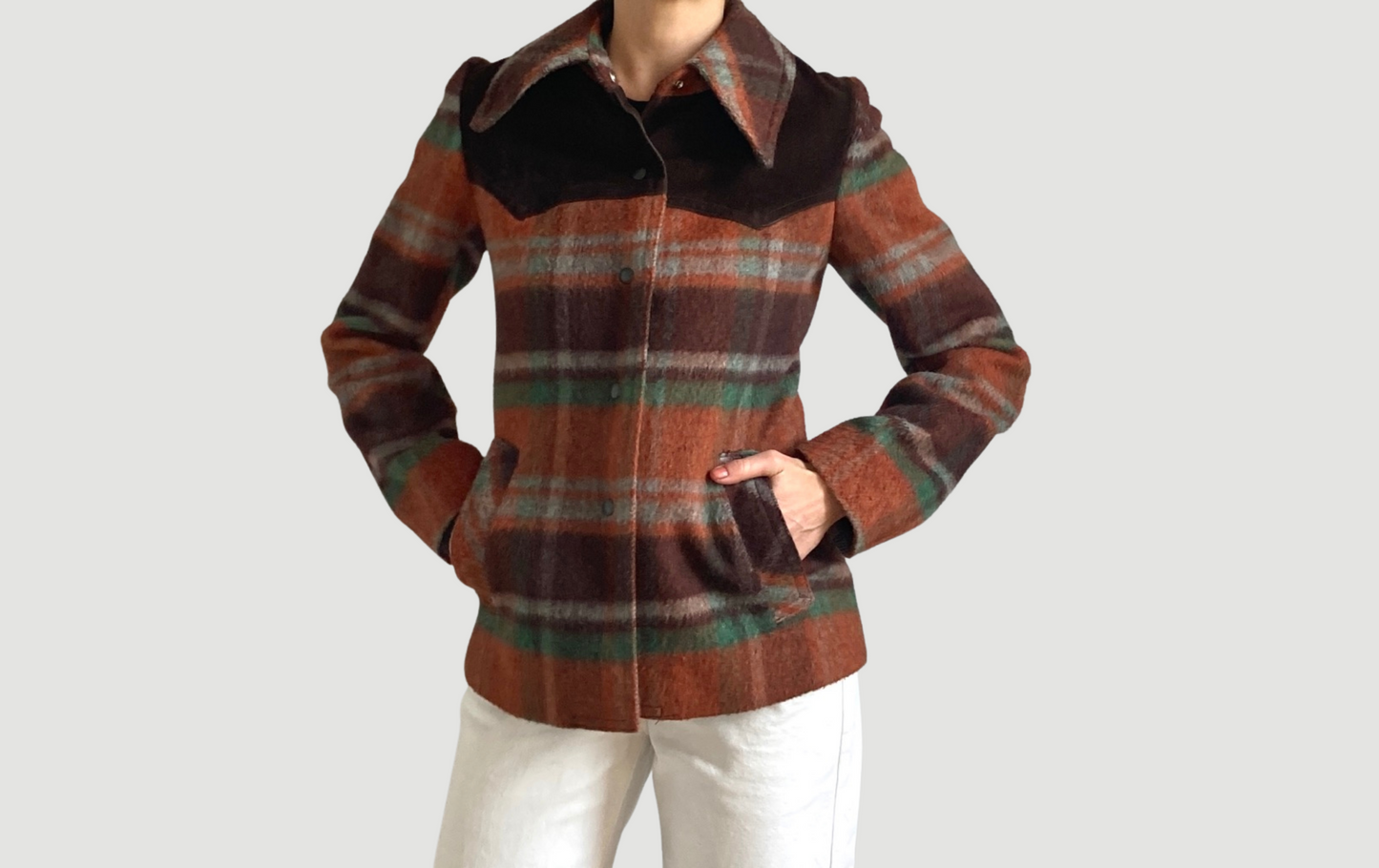 Plaid Wool Blazer