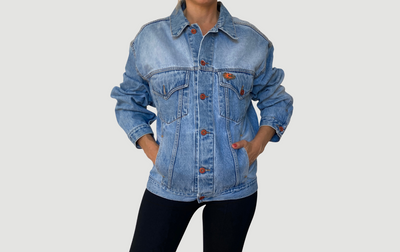 Oversized denim jacket