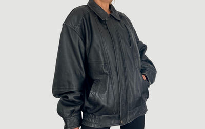 Bomber leather Jacket