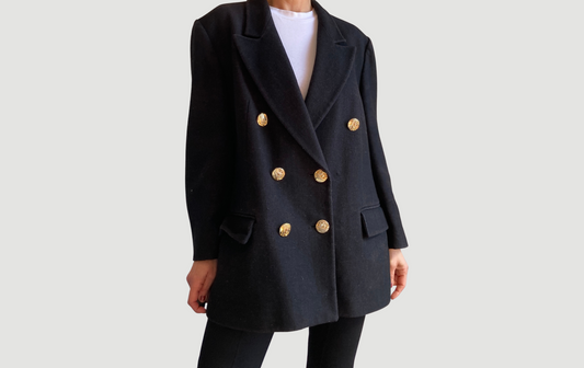 Black Wool Blazer