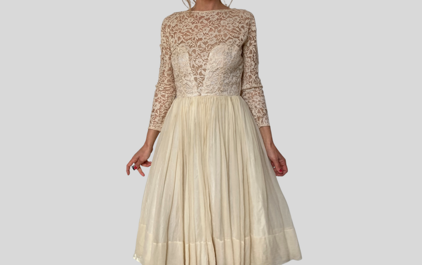 Vintage Tulle Lace Dress