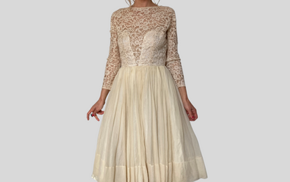 Vintage Tulle Lace Dress