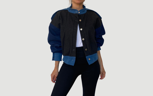 Crop denim jacket