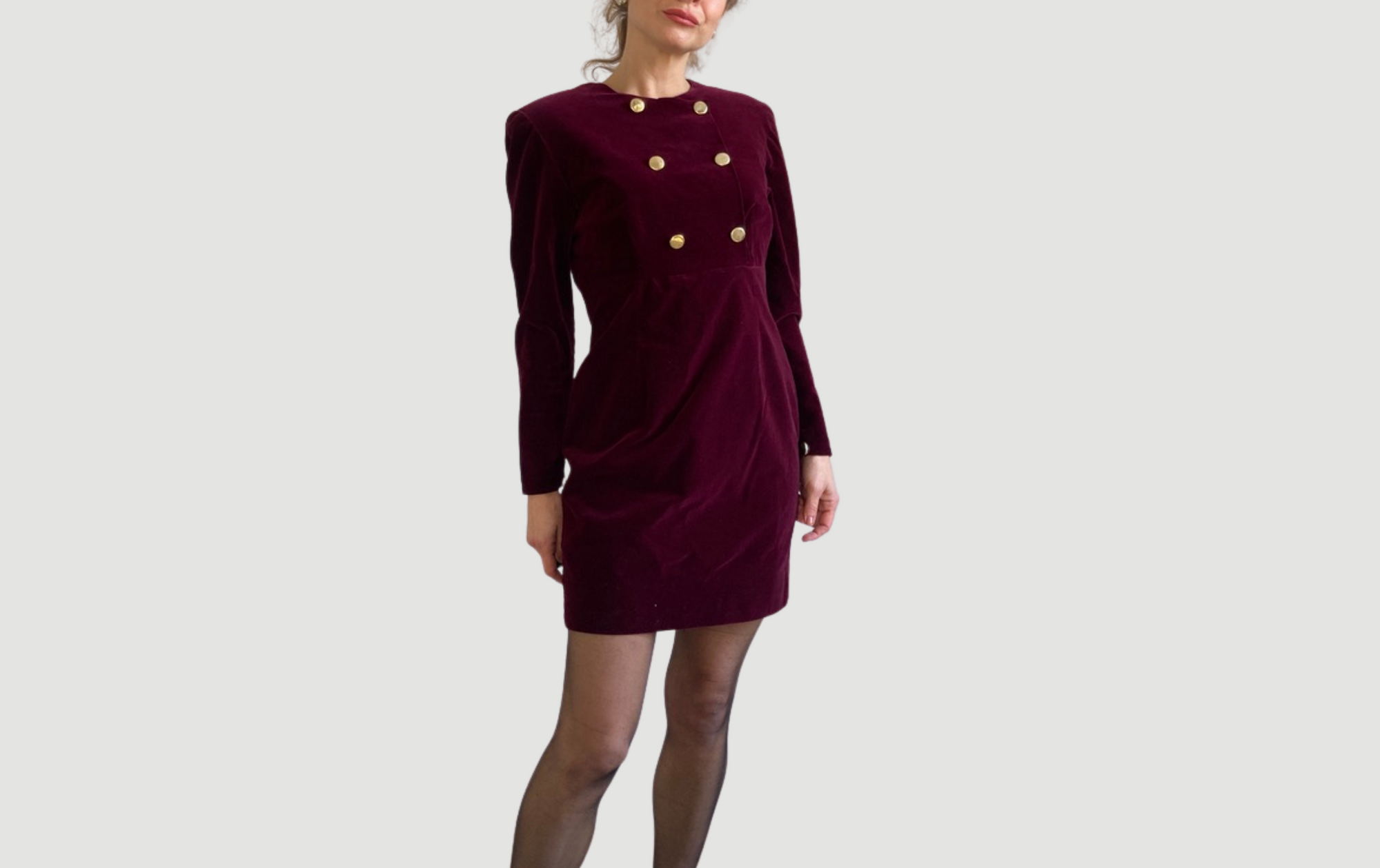 Burgundy Velvet dress