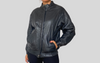 Bomber leather jacket