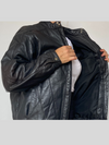 Bomber leather jacket