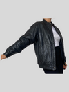 Bomber leather jacket