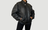 Black Bomber leather jacket