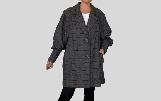 Wool Marbled Coat