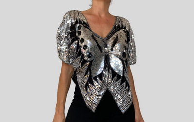 Silk Sequins Blouse