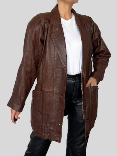 Vintage Brown leather jacket