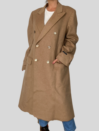 Wool Brown Long Coat