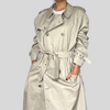 Vintage Ivory Trench Coat