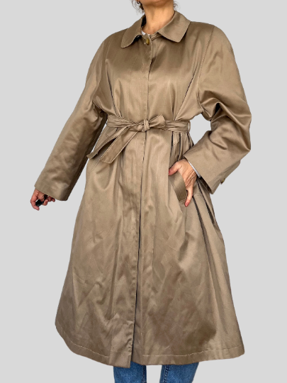 Semi satin Trench Coat