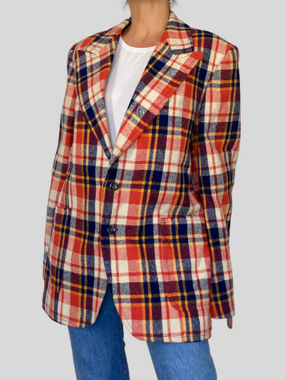 Preppy Plaid Blazer