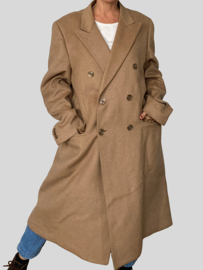 Wool Brown Long Coat